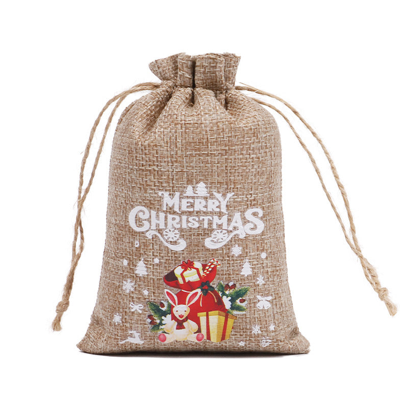 Wholesale Christmas gift bag suit drawstring  bag party